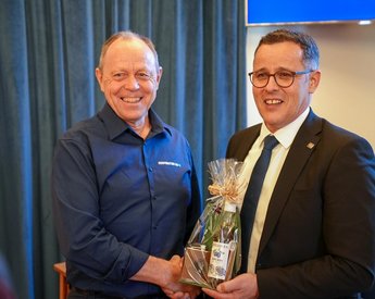 Verabschiedung Allmendaufseher Matthias Baumann (links)