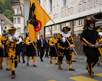 Musikalischer Einzug auf das Unterlehn